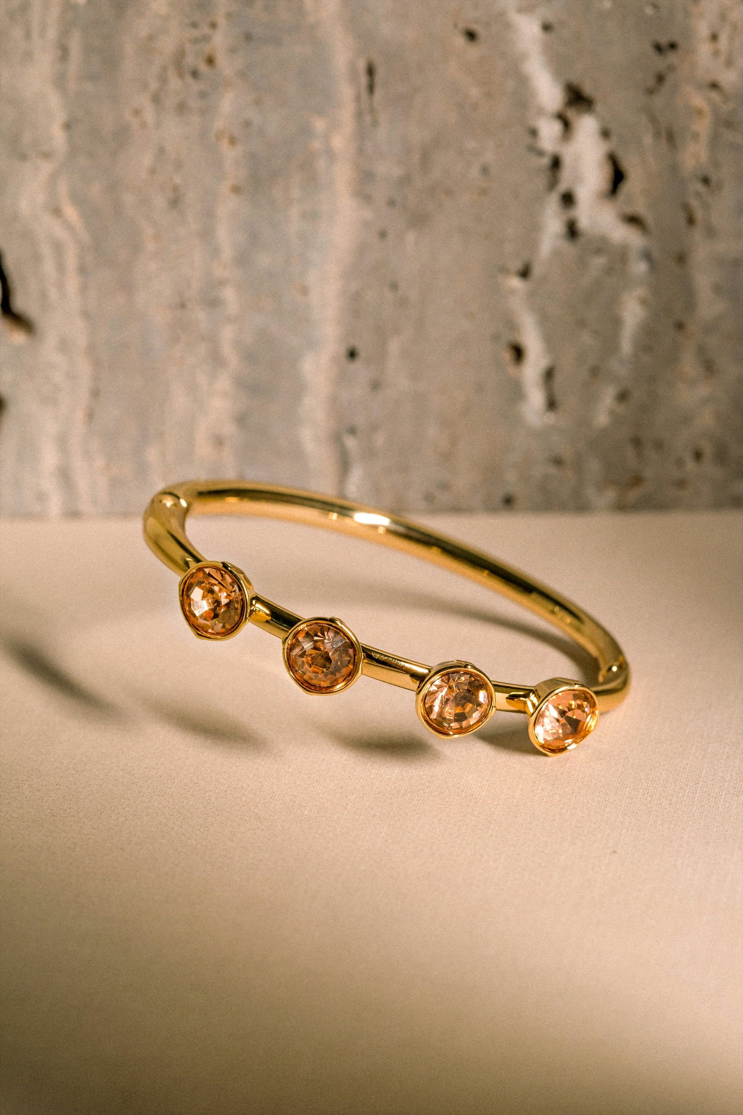 Champagne Crystal Stone Bangle